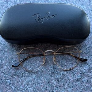 Ray-Ban rb3447v Gold Wireframe Eyeglasses